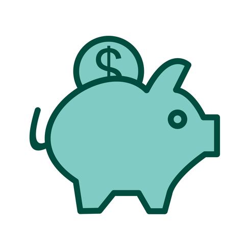 Piggy Bank pictogram ontwerp vector