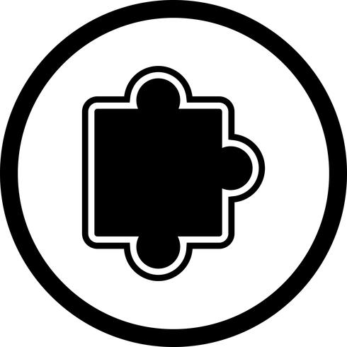 Puzzel stuk pictogram ontwerp vector