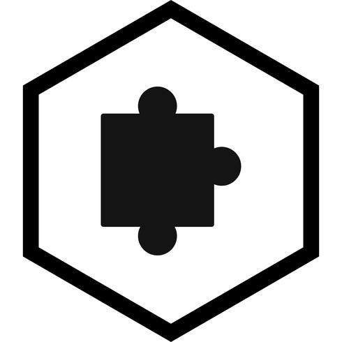 Puzzel stuk pictogram ontwerp vector