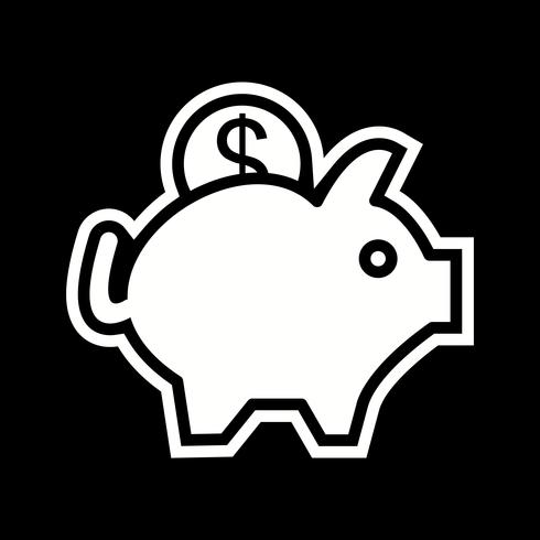 Piggy Bank pictogram ontwerp vector