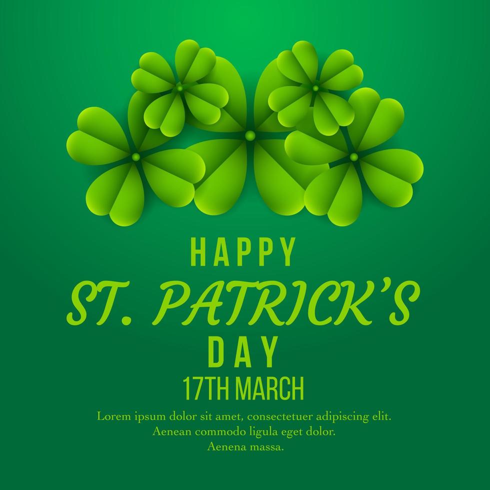 gelukkig st. patrick's day achtergrond vector