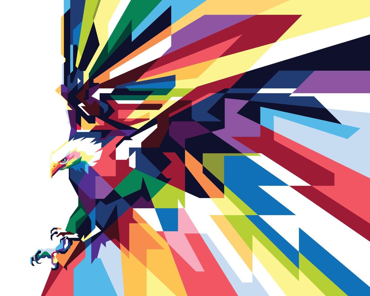 kleurrijke adelaar illustratie vector
