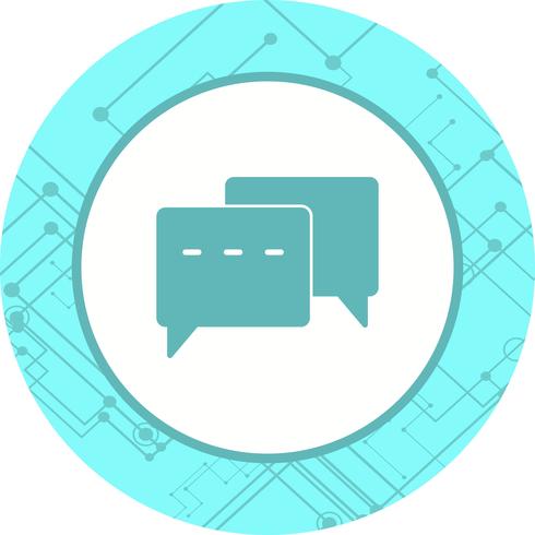 Conversatie Icon Design vector