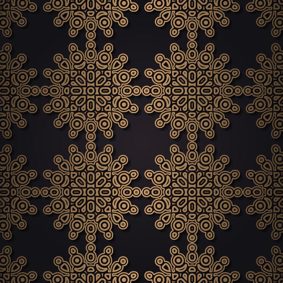 luxe donkere naadloze patroonachtergrond vector