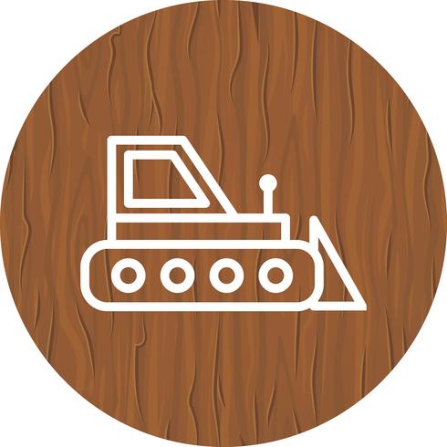 Bulldozer pictogram ontwerp vector