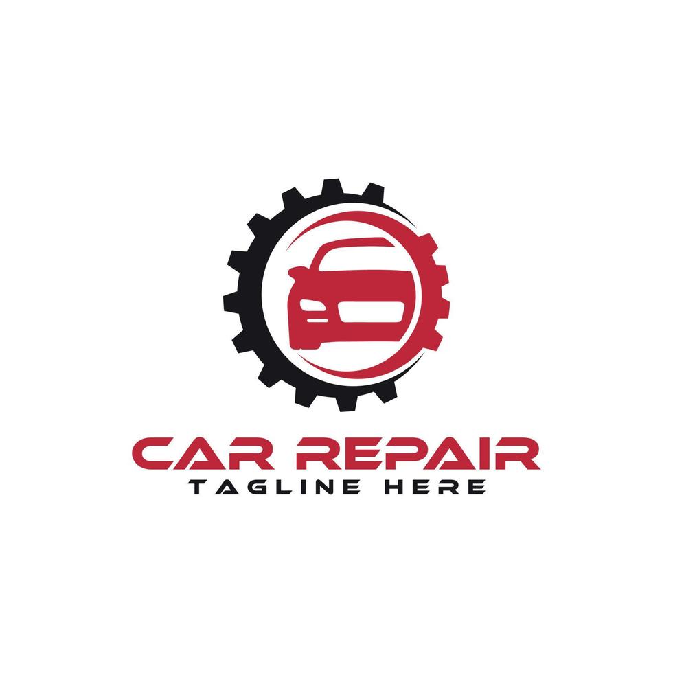 auto reparatie logo automotive diensten gratis vector