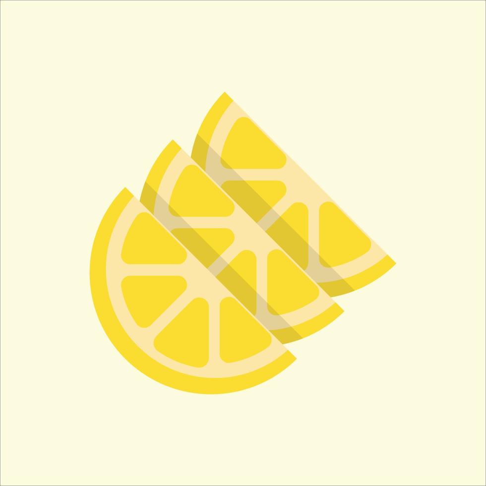 citroen 3d isometrische plak illustratie sjabloonontwerp gratis vector