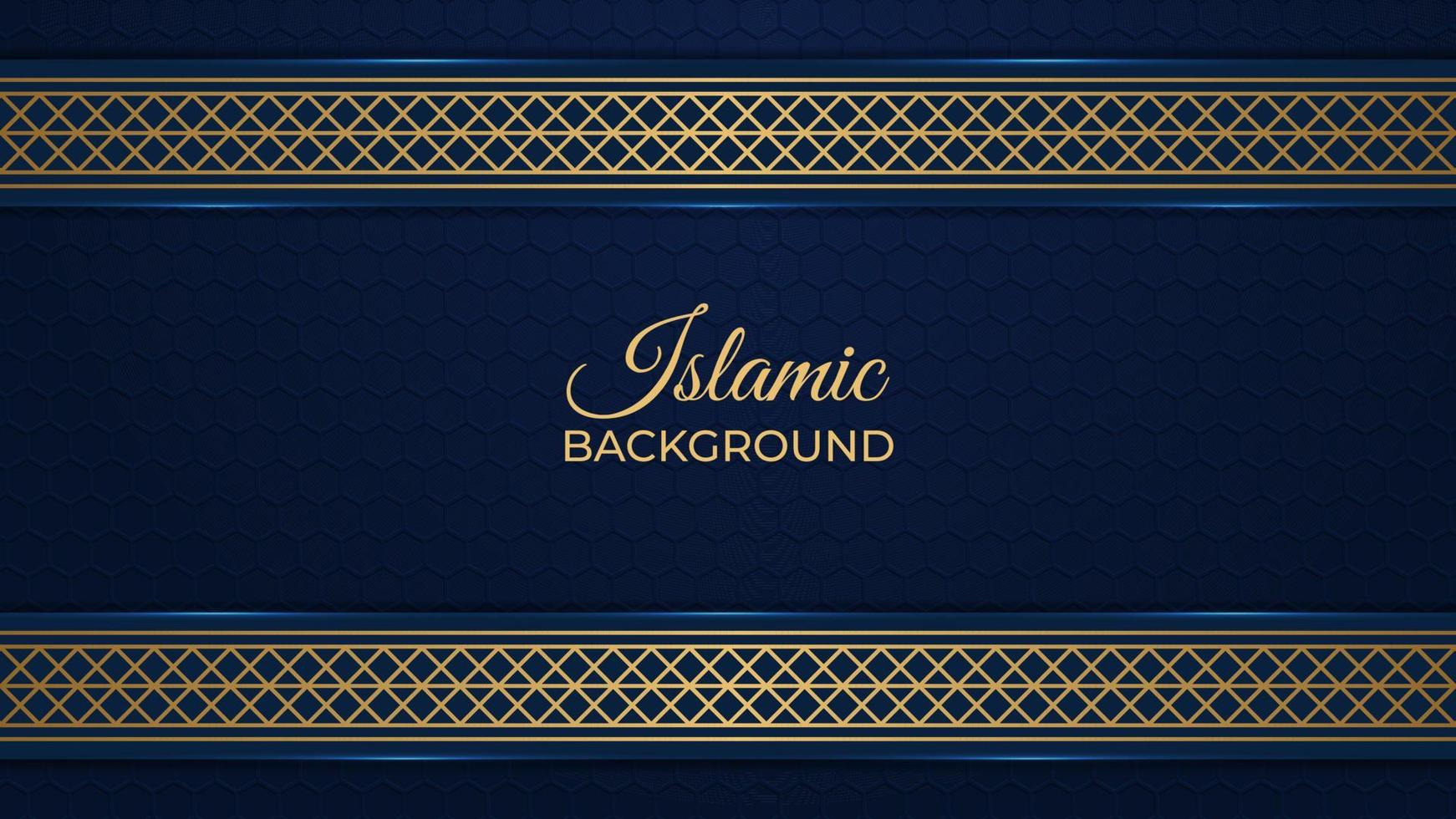 islamitisch decoratief luxe achtergrondontwerp vector