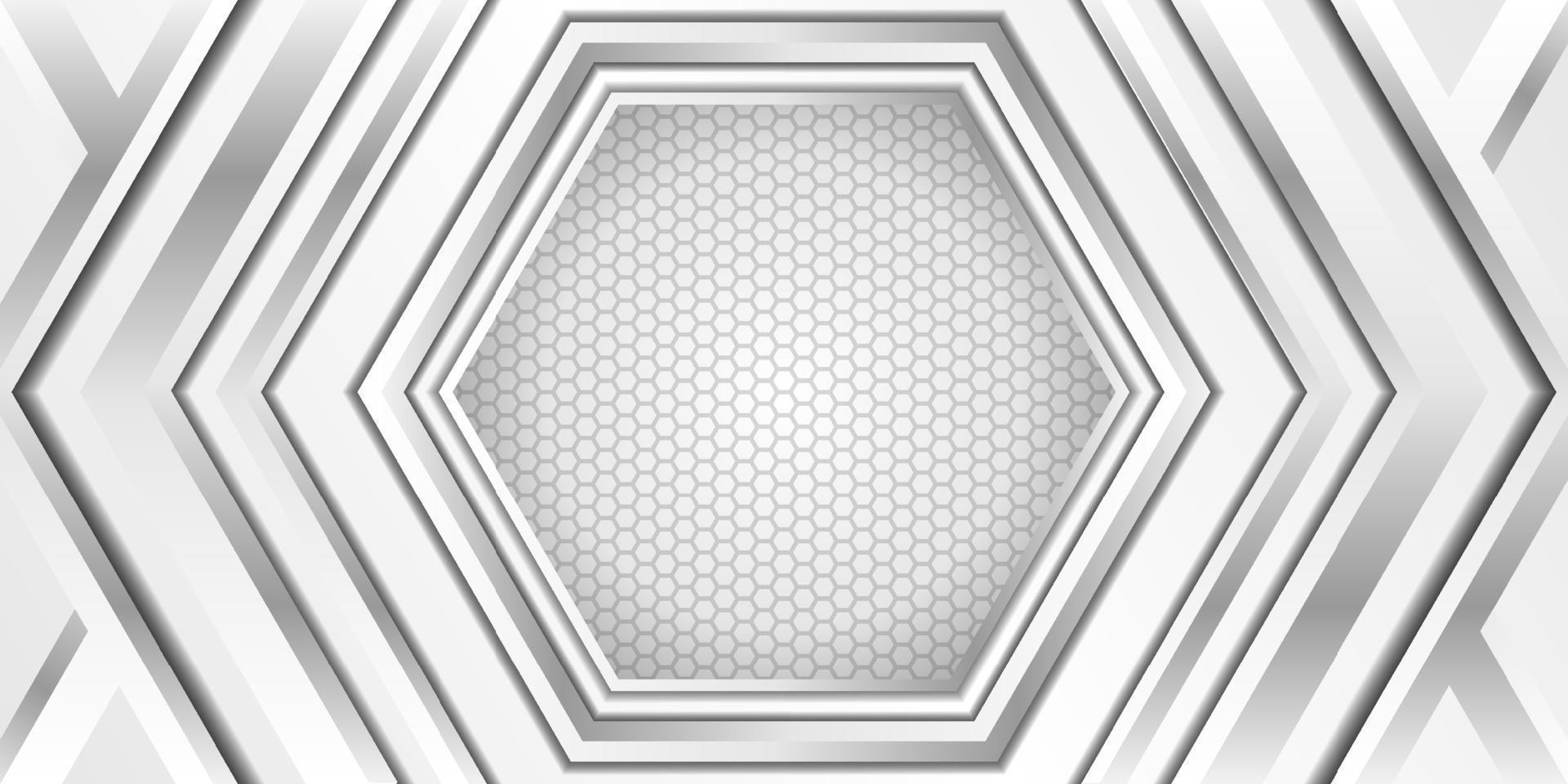 unieke luxe metallic witte achtergrond vector