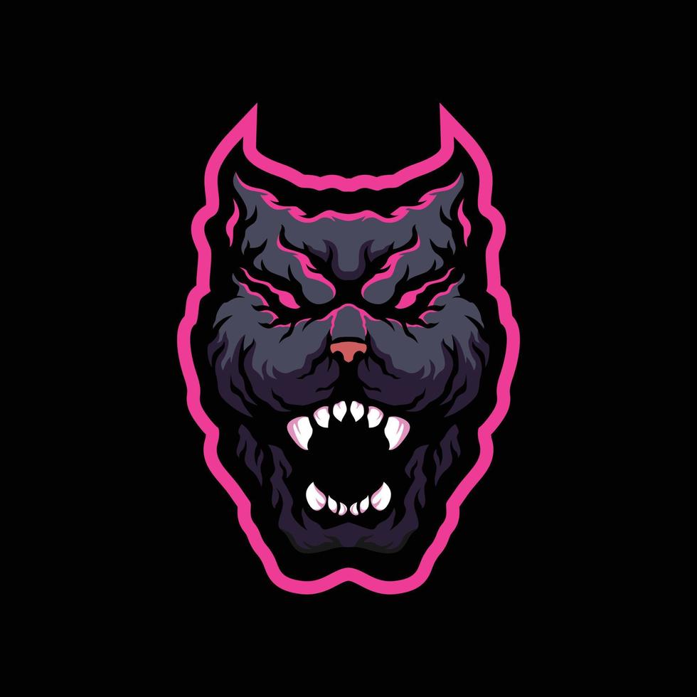 boos bulldog mascotte logo vector