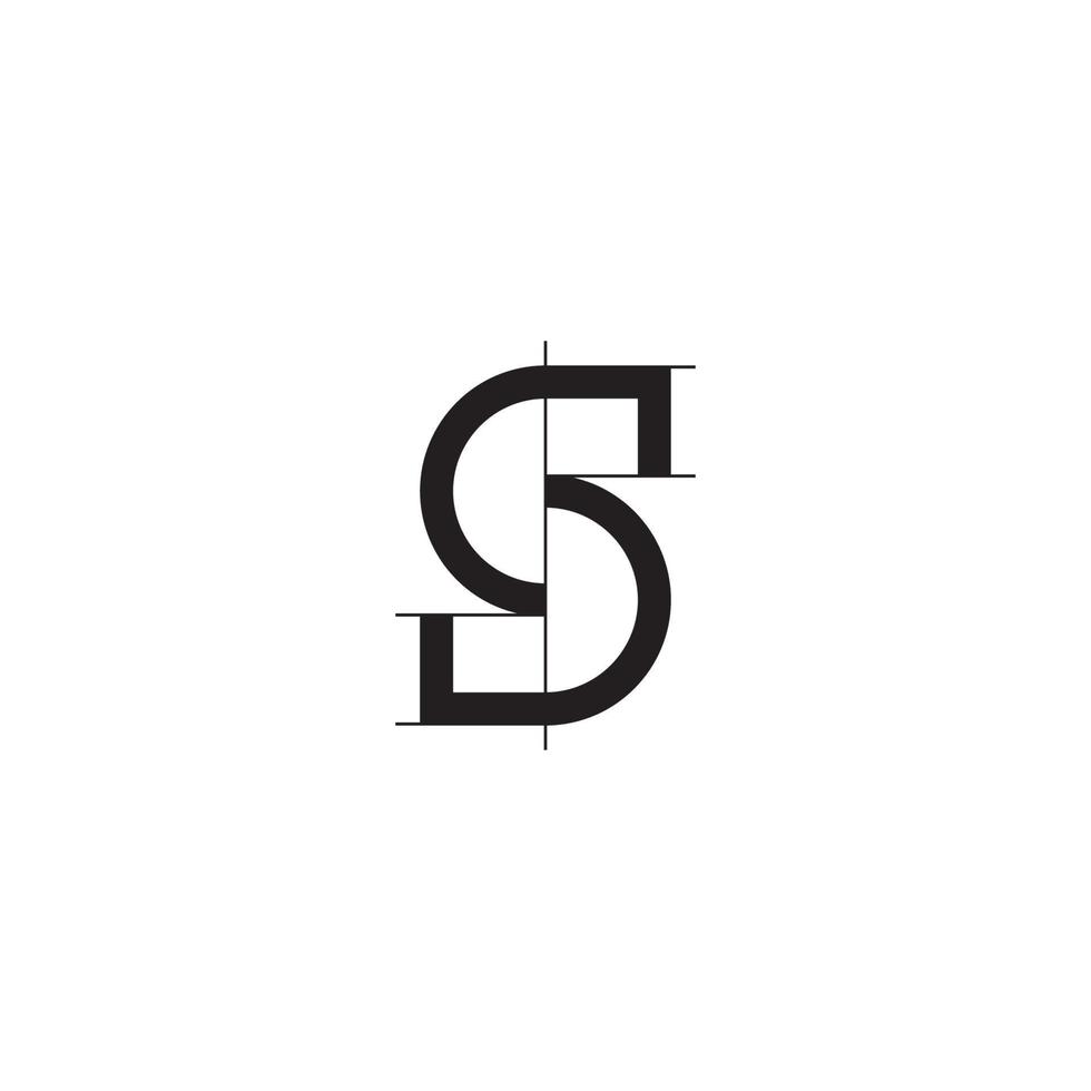 letter s-logo of pictogramontwerp vector