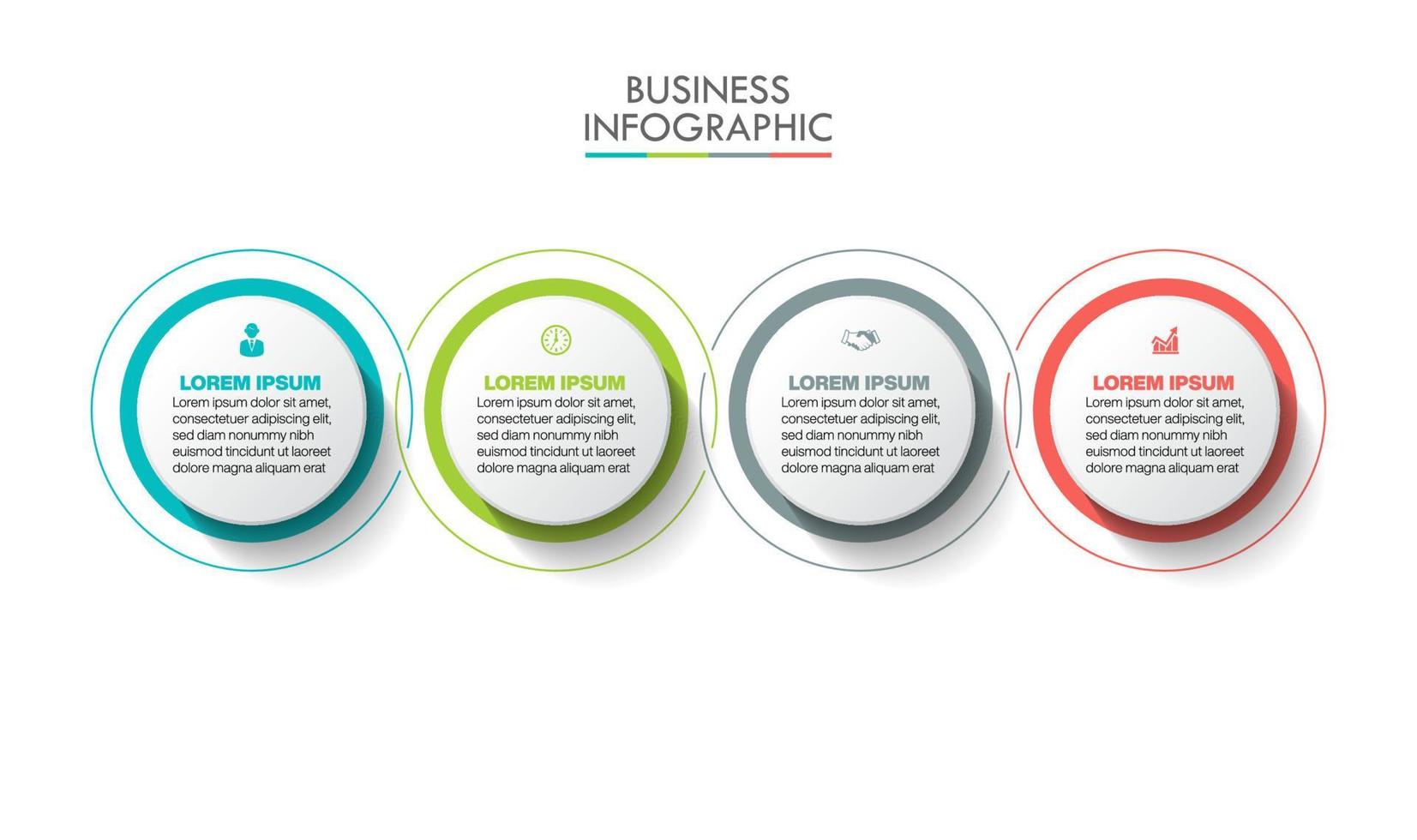 presentatie zakelijke infographic sjabloon vector