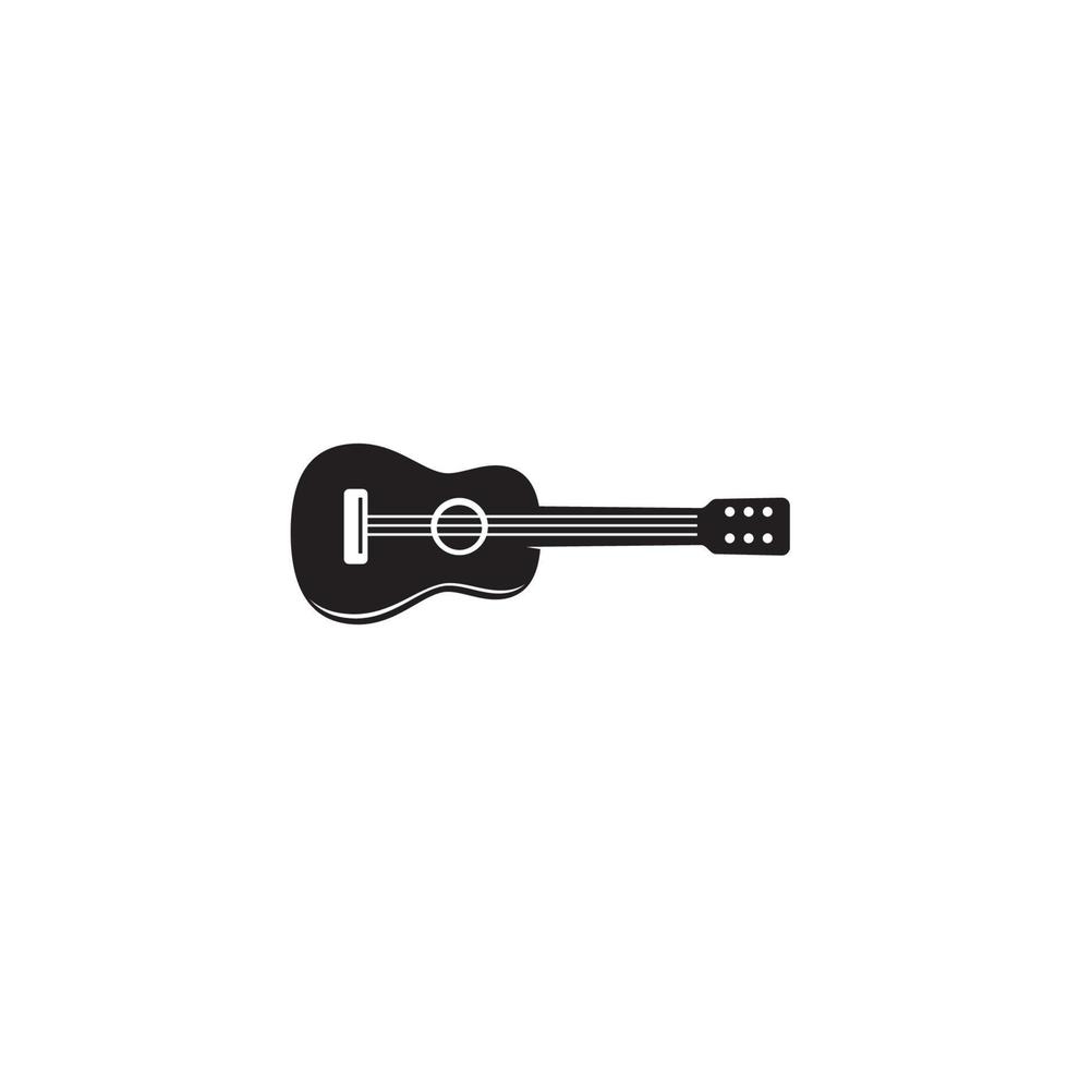 gitaar of ukelele logo of pictogramontwerp vector