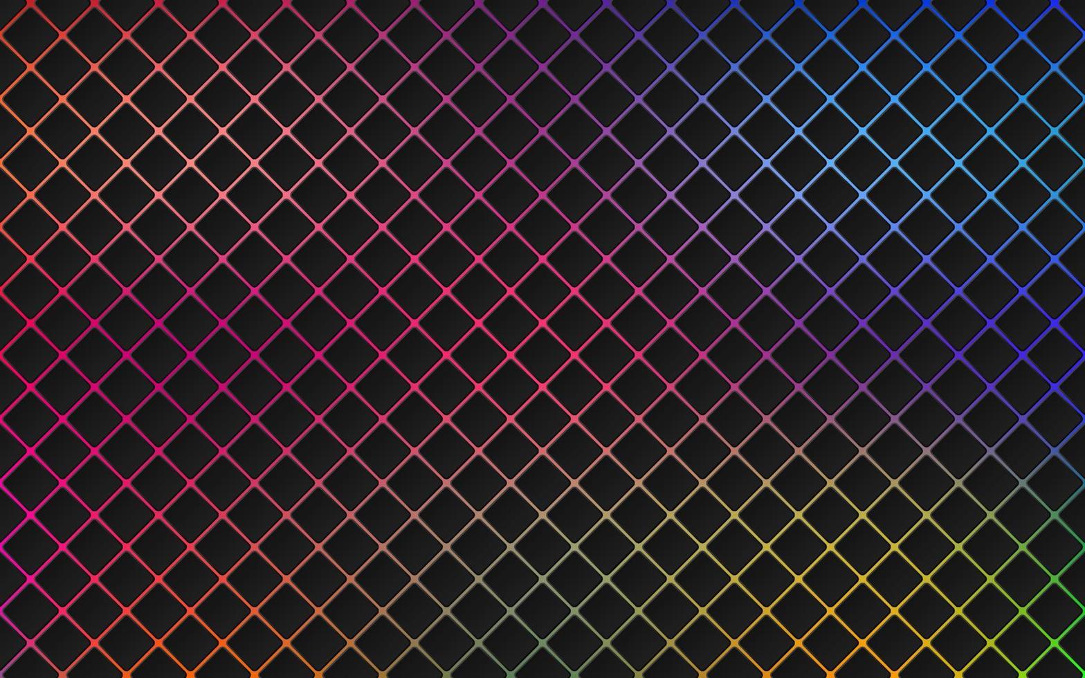 abstracte zwarte 3d geometrische vierkante patroon op trendy kleur wazig achtergrond in technologie stijl. modern futuristisch ruitvormpatroon. kan gebruiken voor voorbladsjabloon, poster. vector illustratie