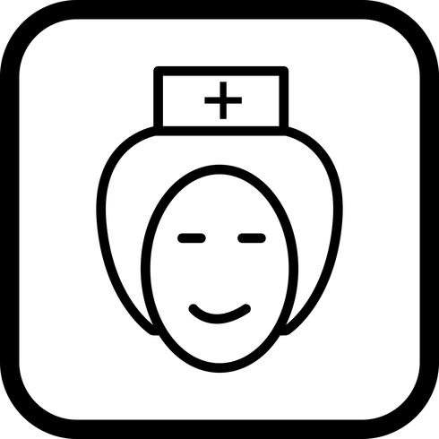 Verpleegkundige pictogram ontwerp vector