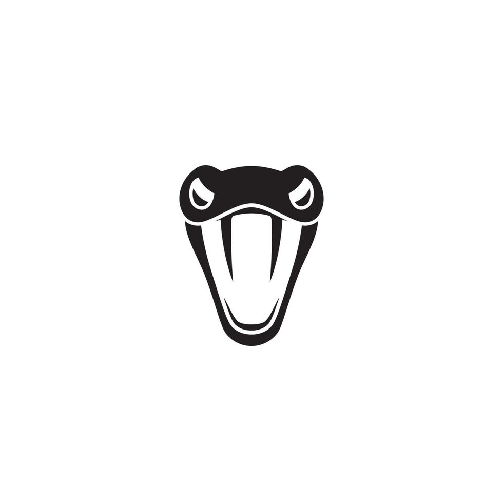 slangenkop of kikkerkop logo of pictogramontwerp vector