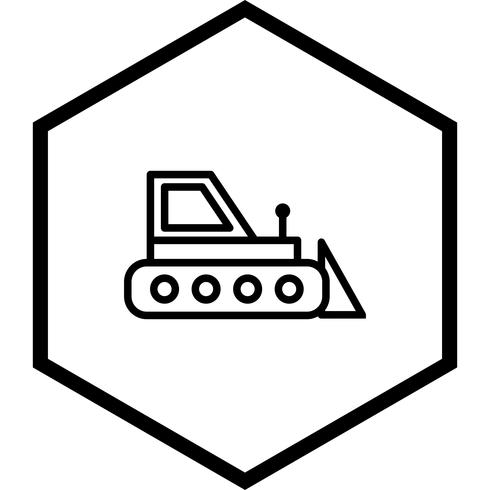 Bulldozer pictogram ontwerp vector