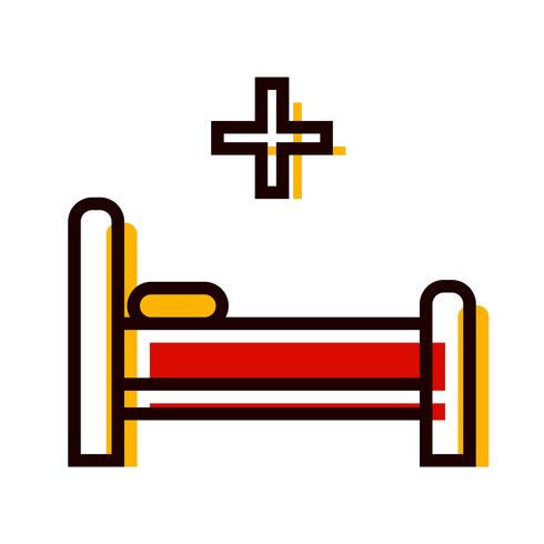 Bed pictogram ontwerp vector