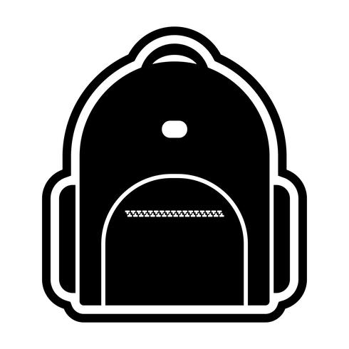 bagpack pictogram ontwerp vector