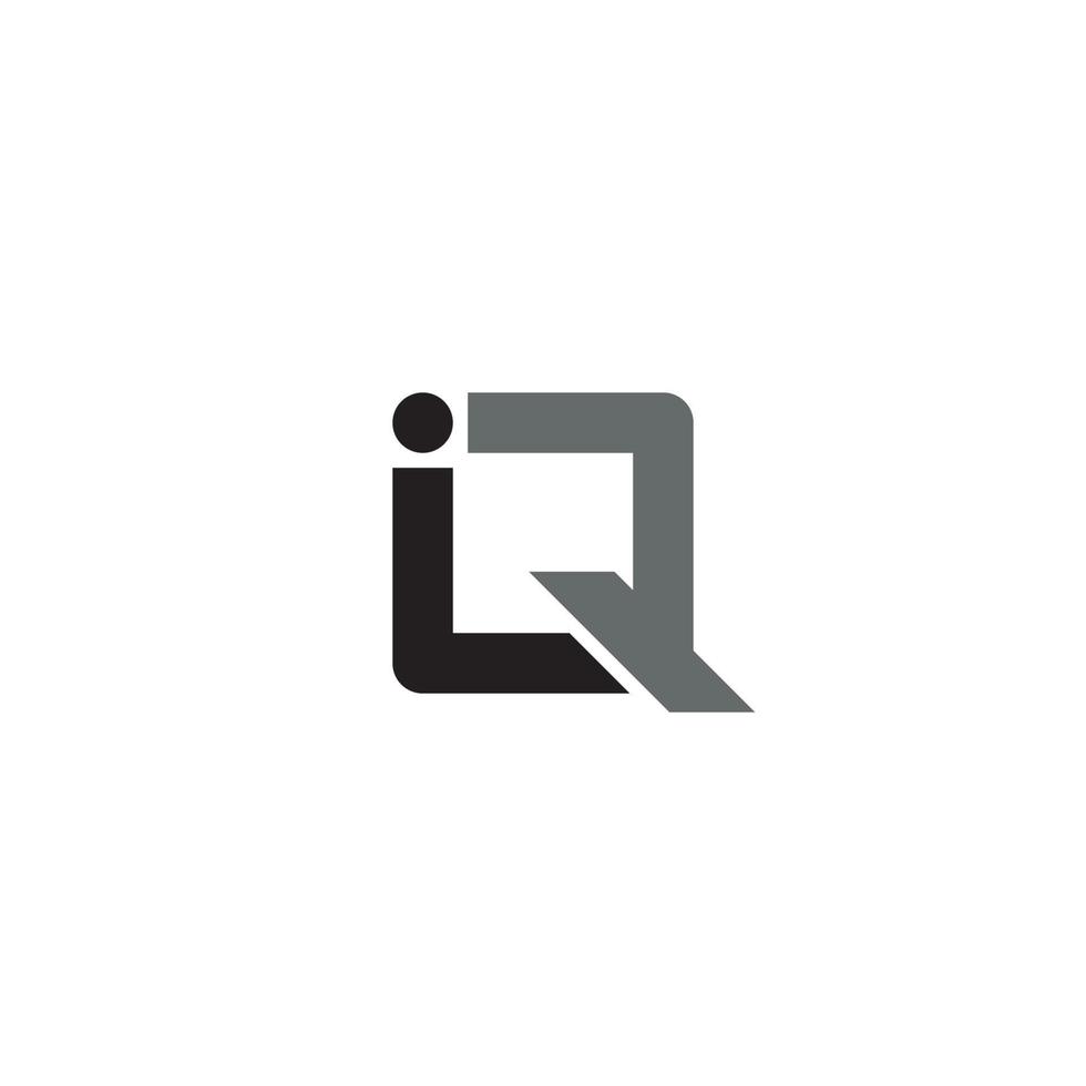 letter iq-logo of pictogramontwerp vector