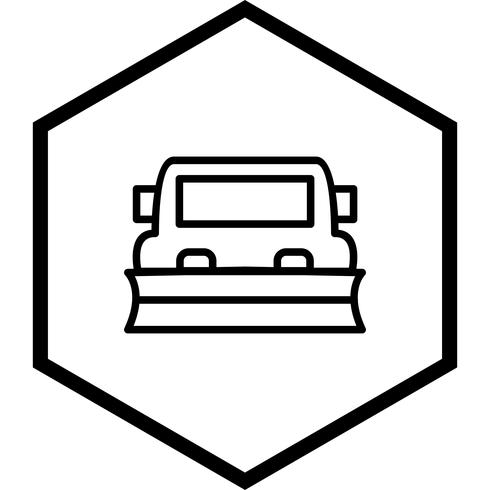 Sneeuwschuiver pictogram ontwerp vector