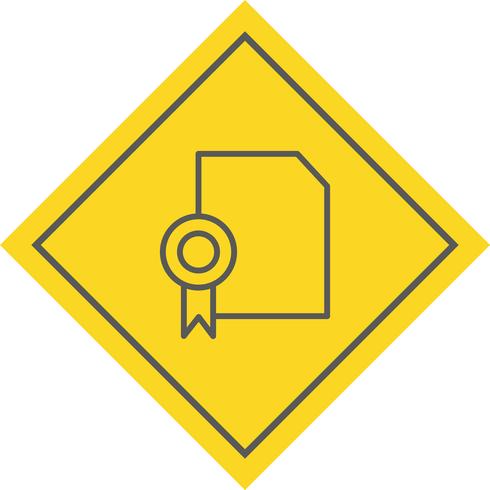 Diploma Icon Design vector