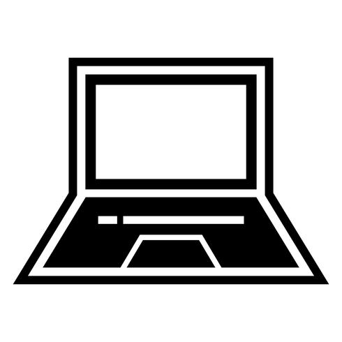 Laptop pictogram ontwerp vector