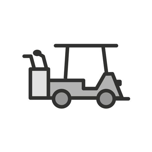 Golfkar pictogram ontwerp vector