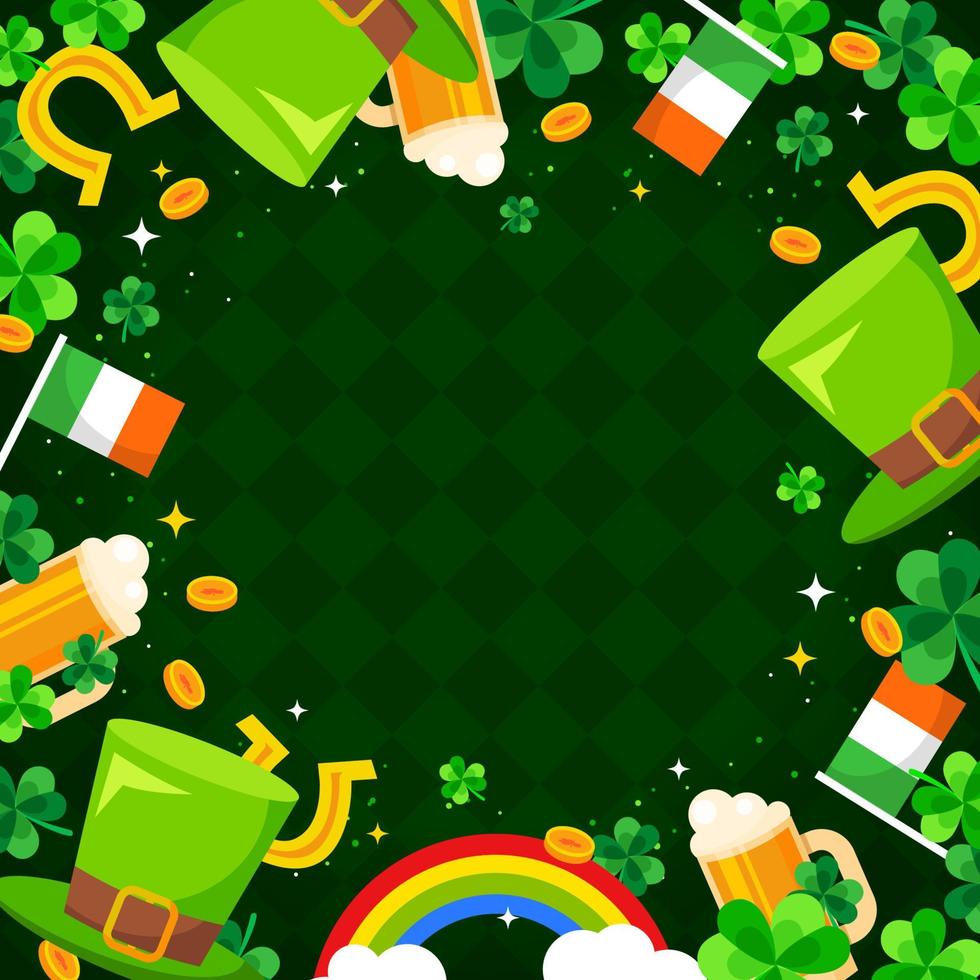 st. patrick's day achtergrond vector
