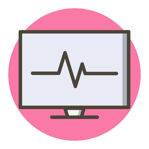 ECG-pictogramontwerp vector