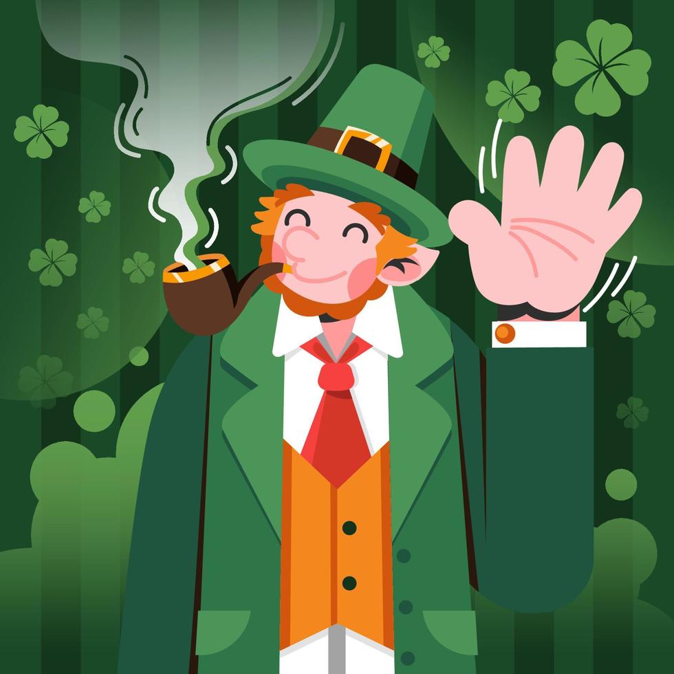 kabouter bescheiden van st patricks dag vector