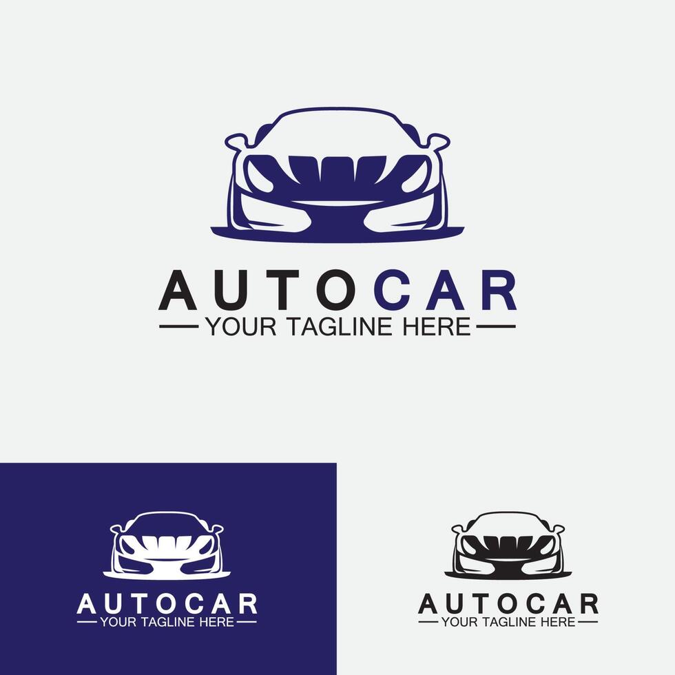 auto auto logo ontwerp met concept sportwagen voertuig pictogram silhouette.vector illustratie ontwerpsjabloon. vector