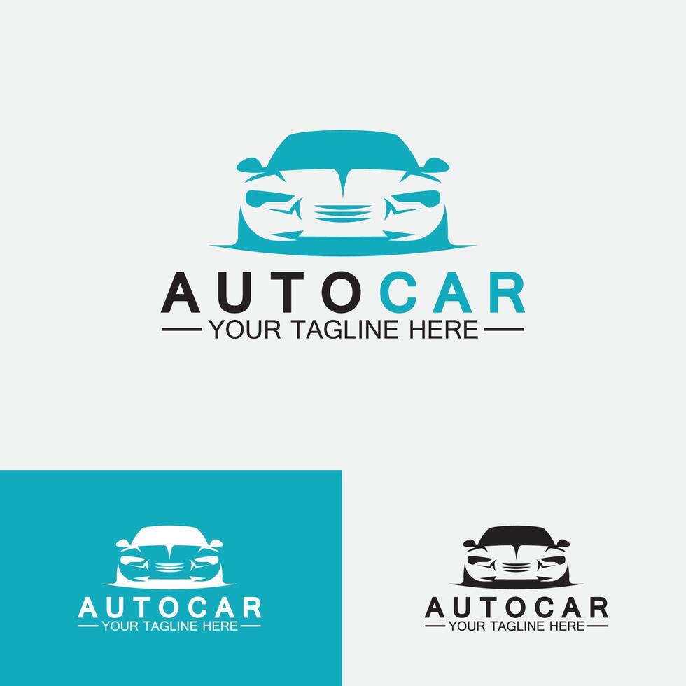 auto auto logo ontwerp met concept sportwagen voertuig pictogram silhouette.vector illustratie ontwerpsjabloon. vector