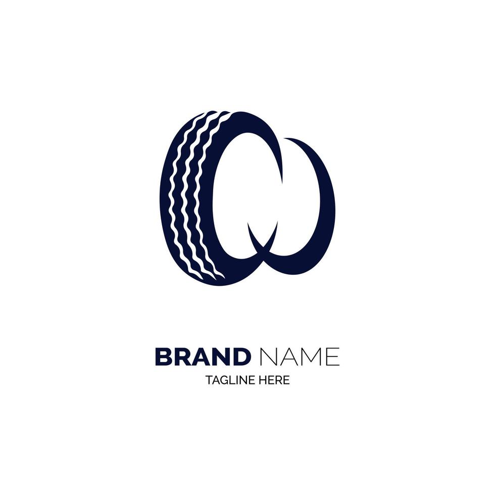 w brief band wiel logo sjabloonontwerp voor merk of bedrijf en andere vector