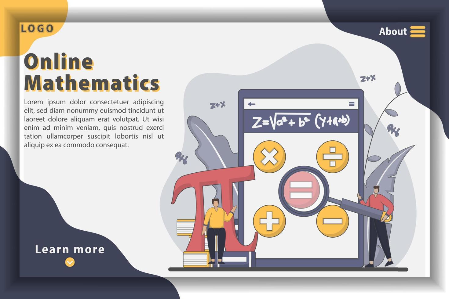 online onderwijs webbannersjabloon vector