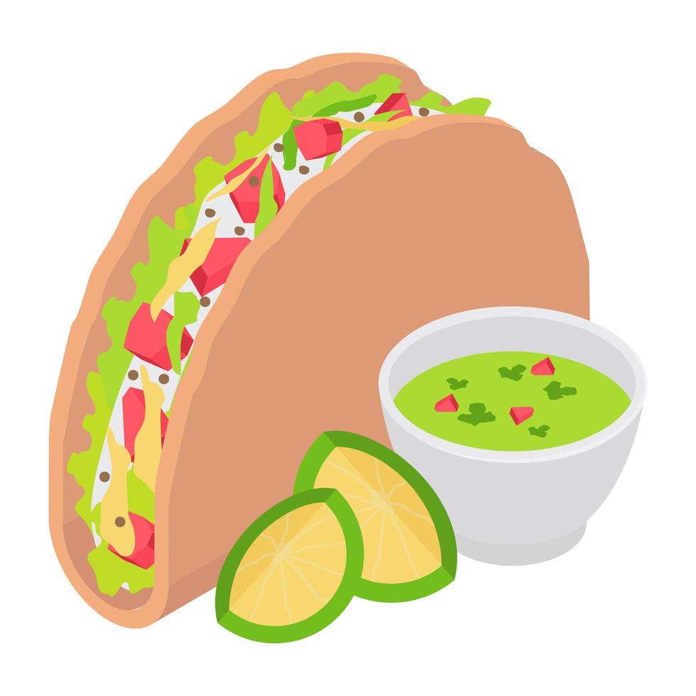 trendy taco's concepten vector