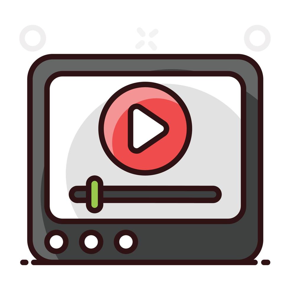pictogram voor videostreaming vector