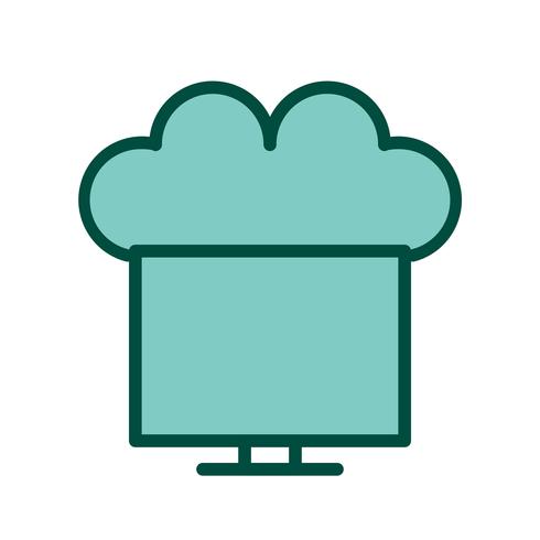 Verbonden met Cloud Icon Design vector