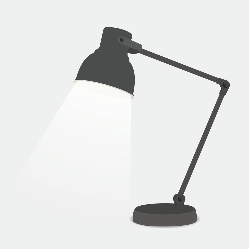 tafel zwarte lamp vector