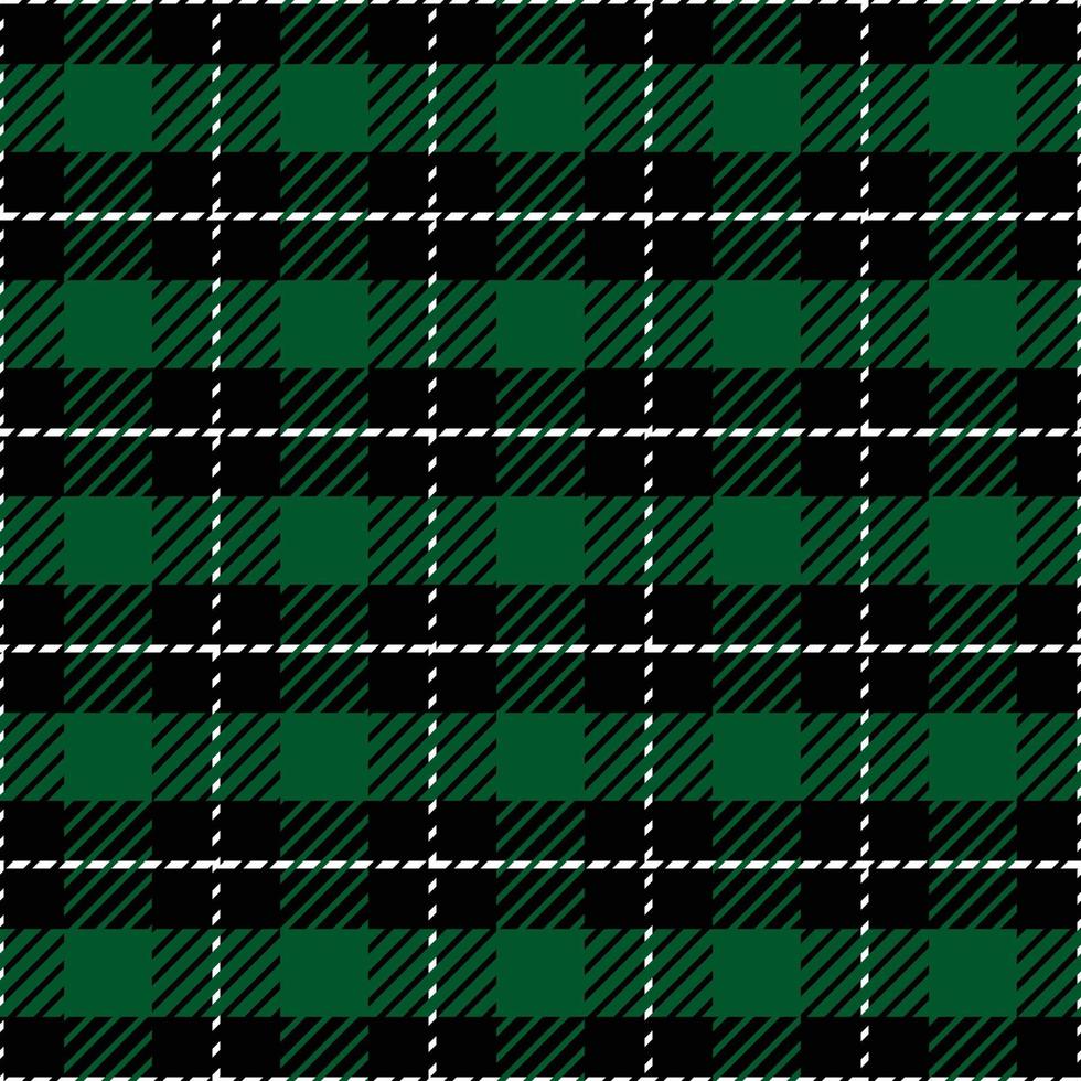 schaakpatroon naadloze plaid herhaal vector in zwart en groen ontwerp om af te drukken, pastel, tartan, cadeaupapier, textiel, geruite achtergrond voor tafelkleed