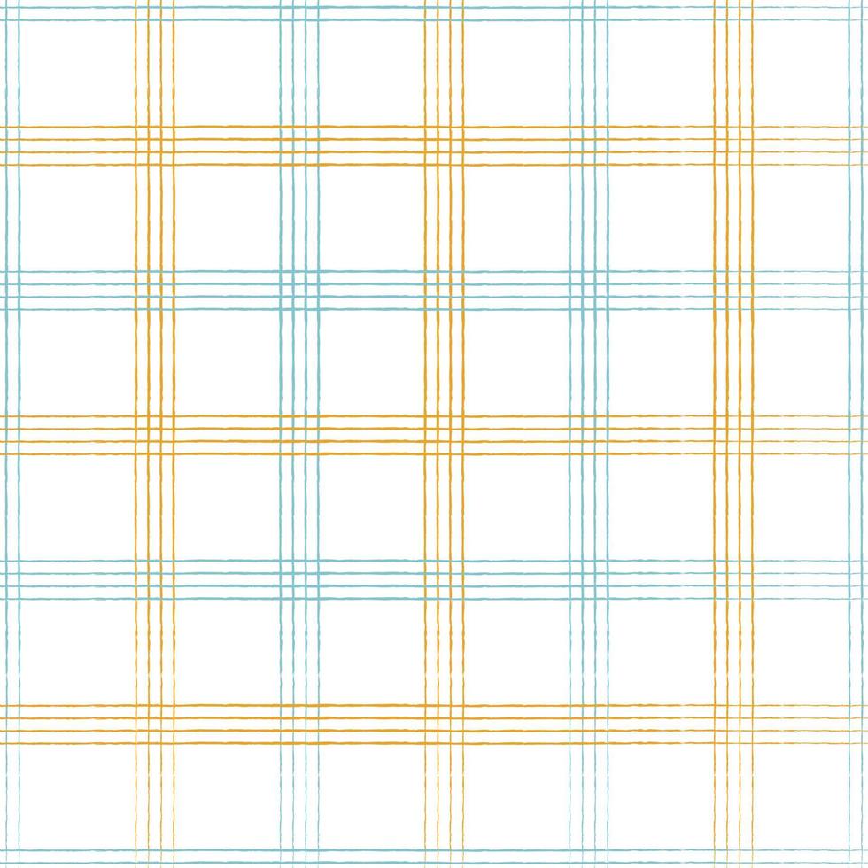 geruite patroon naadloze herhaal vector in geel en blauw. ontwerp om af te drukken, tartan, cadeaupapier, textiel, geruite achtergrond voor tafelkleden.