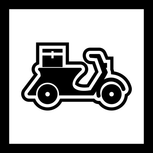 Levering motorfiets pictogram ontwerp vector