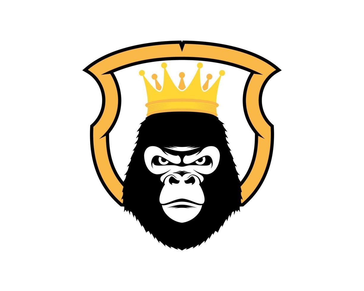 king kong schild bescherming logo vector
