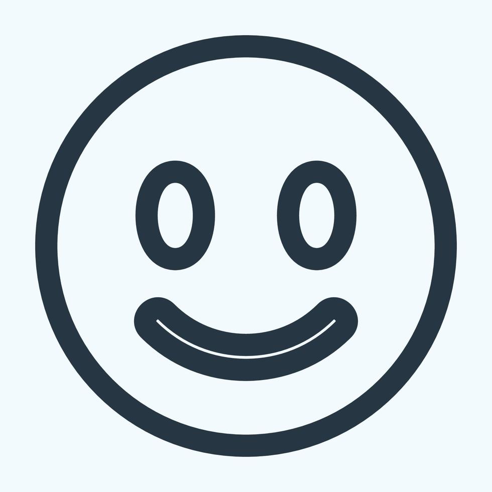 pictogram emoticon smiley - lijnstijl vector