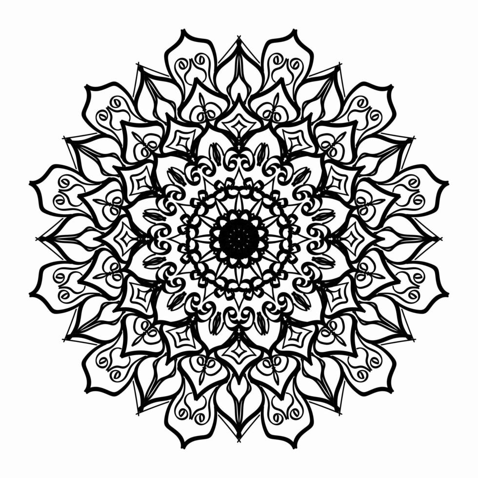 textuur papier gesneden Indiase mandala vector