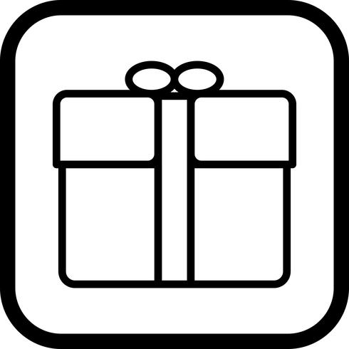 Gift pictogram ontwerp vector