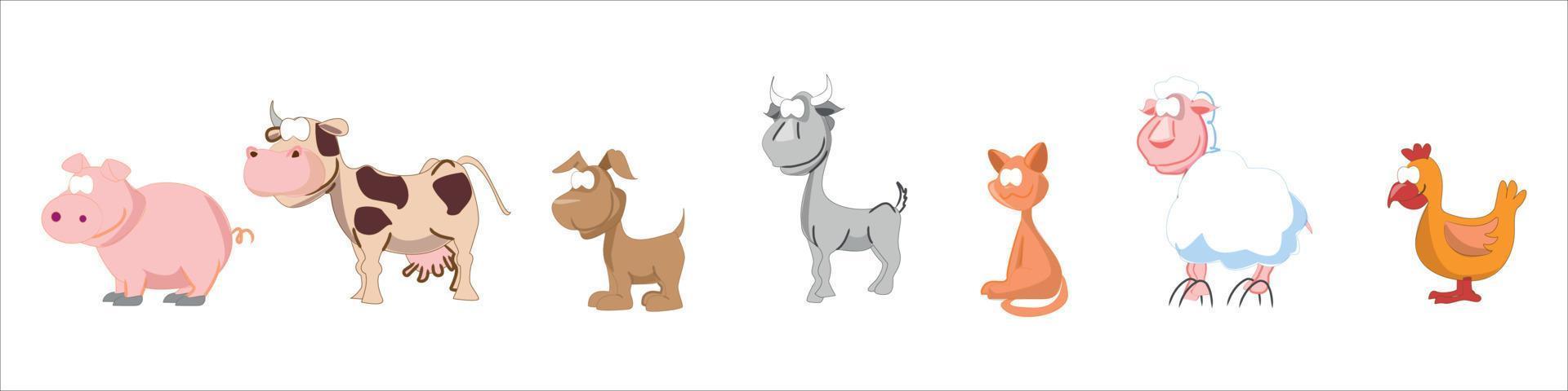 set van schattige dieren vector