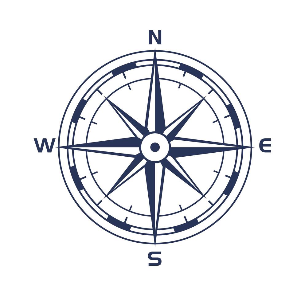 kompasroos symbool vector