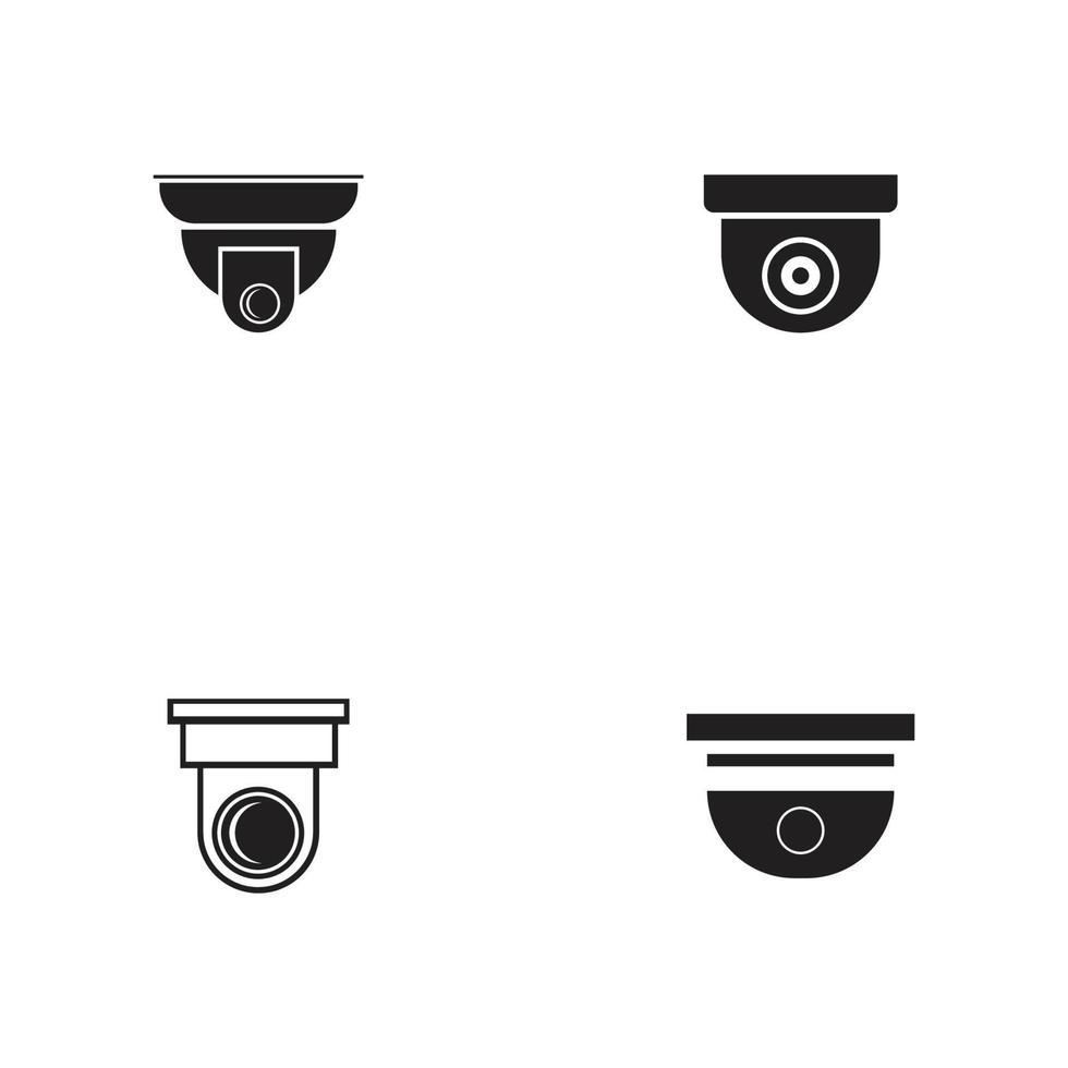 vectorillustratie van cctv en camera symbool vector