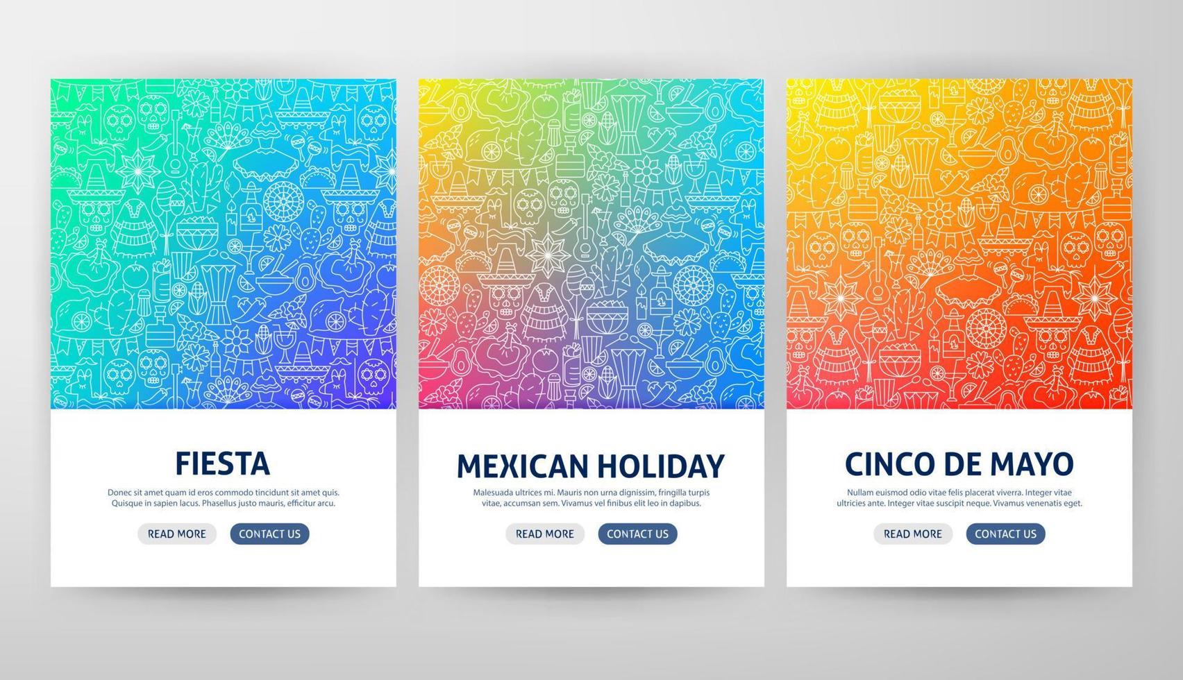 cinco de mayo flyer concepten vector